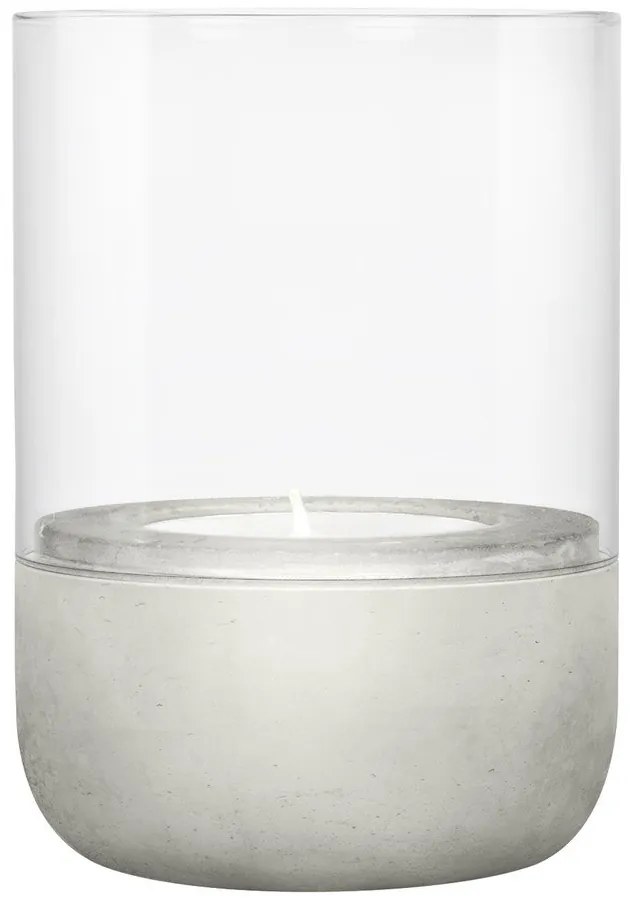 Calma 2 db üveg gyertyatartó beton talpazattal - Blomus