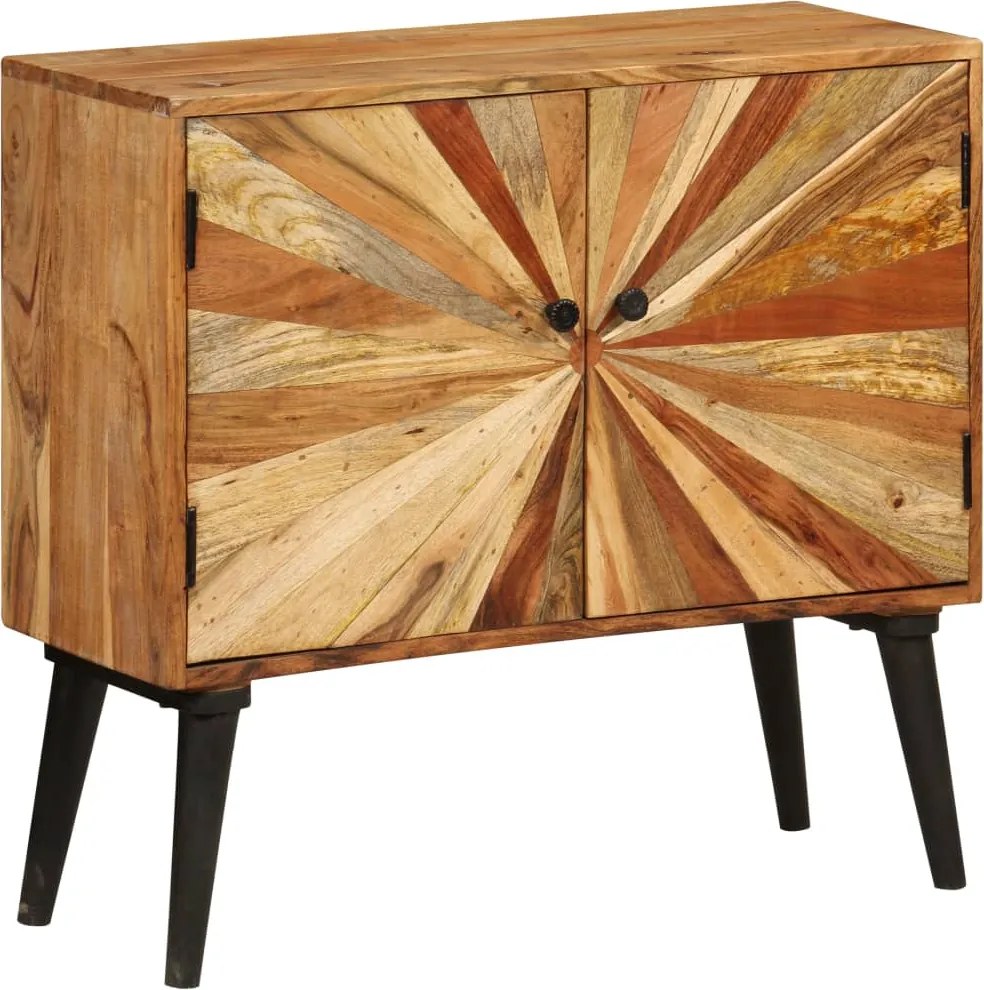 vidaXL tömör mangófa tálalószekrény 85 x 30 x 75 cm