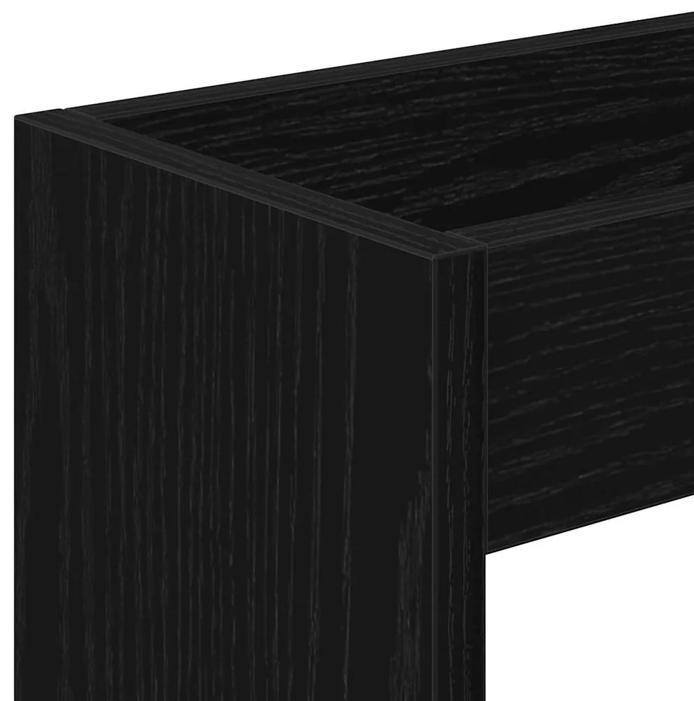 Keskeny Tároló Kocsi Fekete tölgy 60 x 18 x 70 cm Faanyag