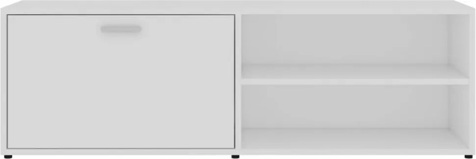 fehér szerelt fa TV-szekrény 120 x 34 x 37 cm