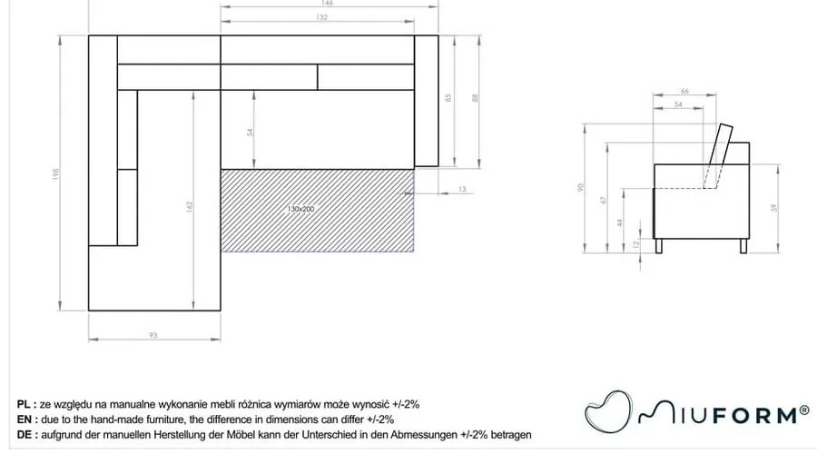 Stylish Stan L türkiz kinyitható bársony sarokkanapé, bal oldali - Miuform
