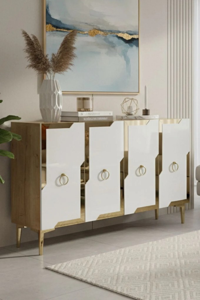 Seza 120 - Sapphire Oak, White, Gold