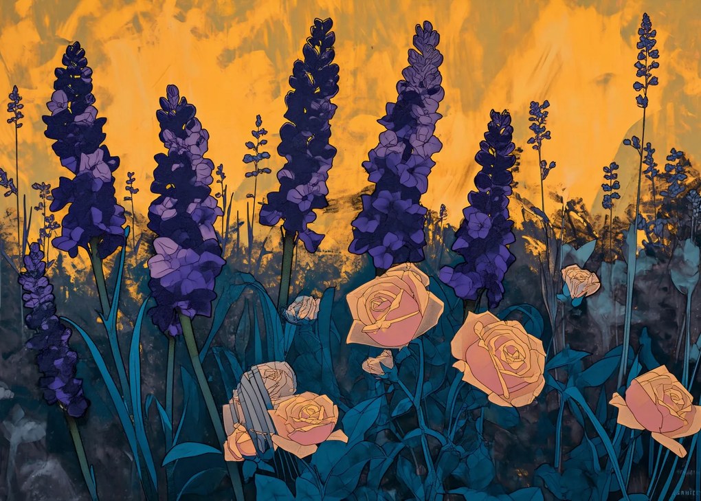 Poszter 70x50cm Aranykert