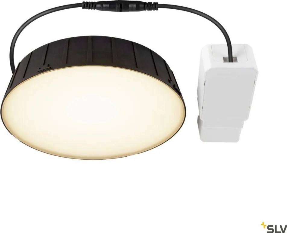 SLV 1007510 DOWNLIGHT Kültéri Mennyezetbe Építhető Lámpa Fekete LED IP54