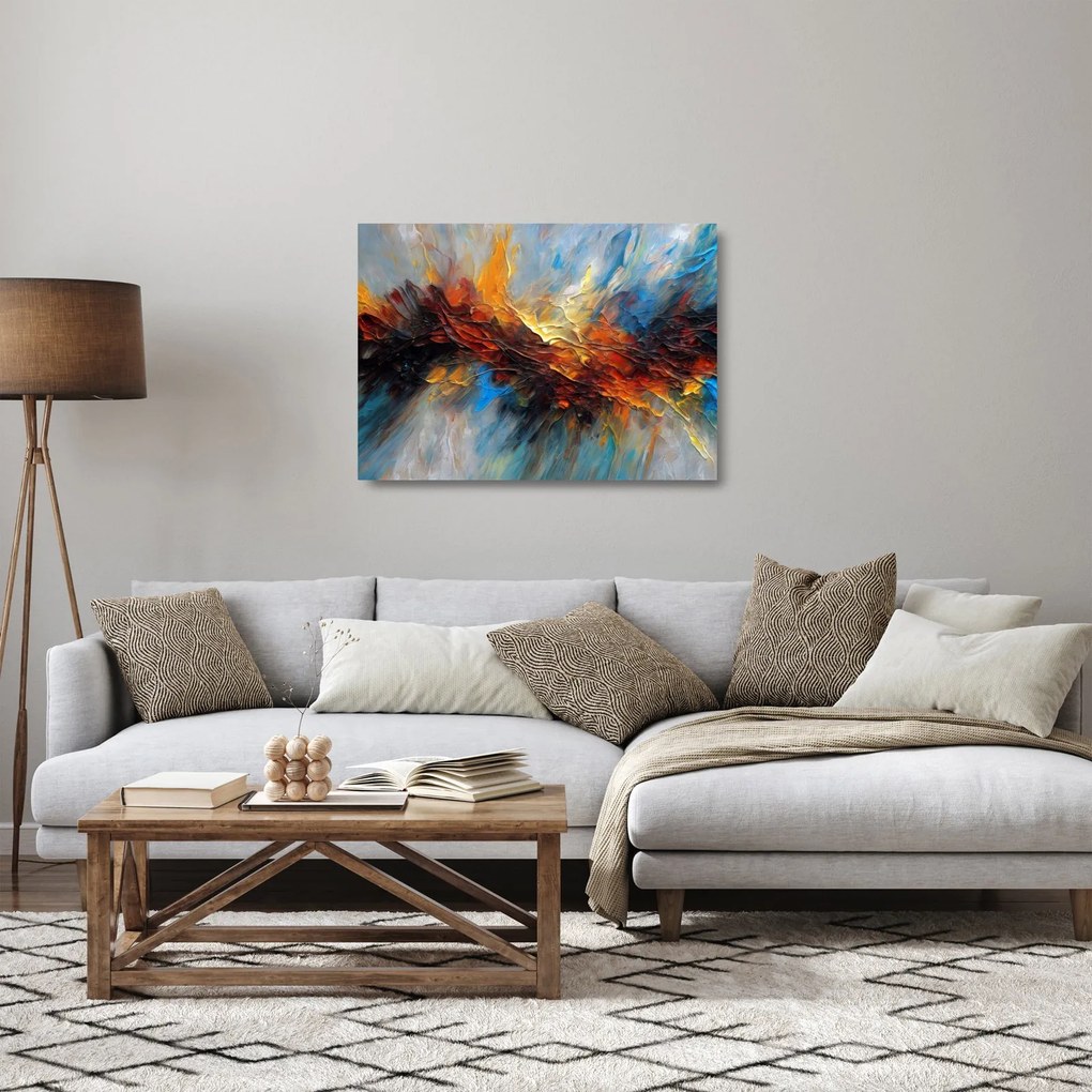 Üveg kép - Színes textúra (70x50 cm)