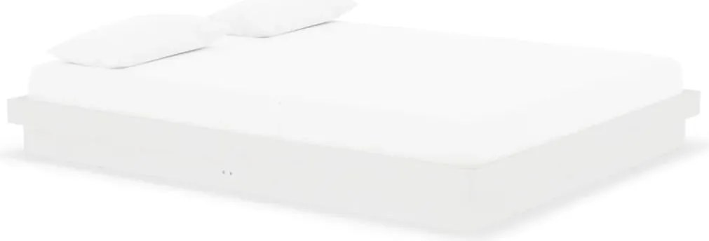 vidaXL fehér tömör fa ágykeret 160 x 200 cm