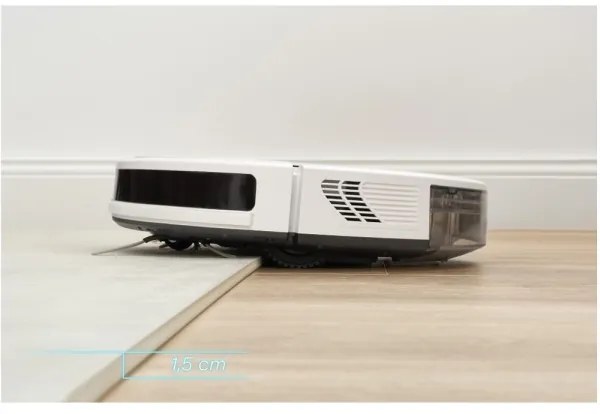 Sencor - Intelligens robotporszívó felmosóval 2in1 28W/2600 mAh Wi-Fi fehér + távirányító