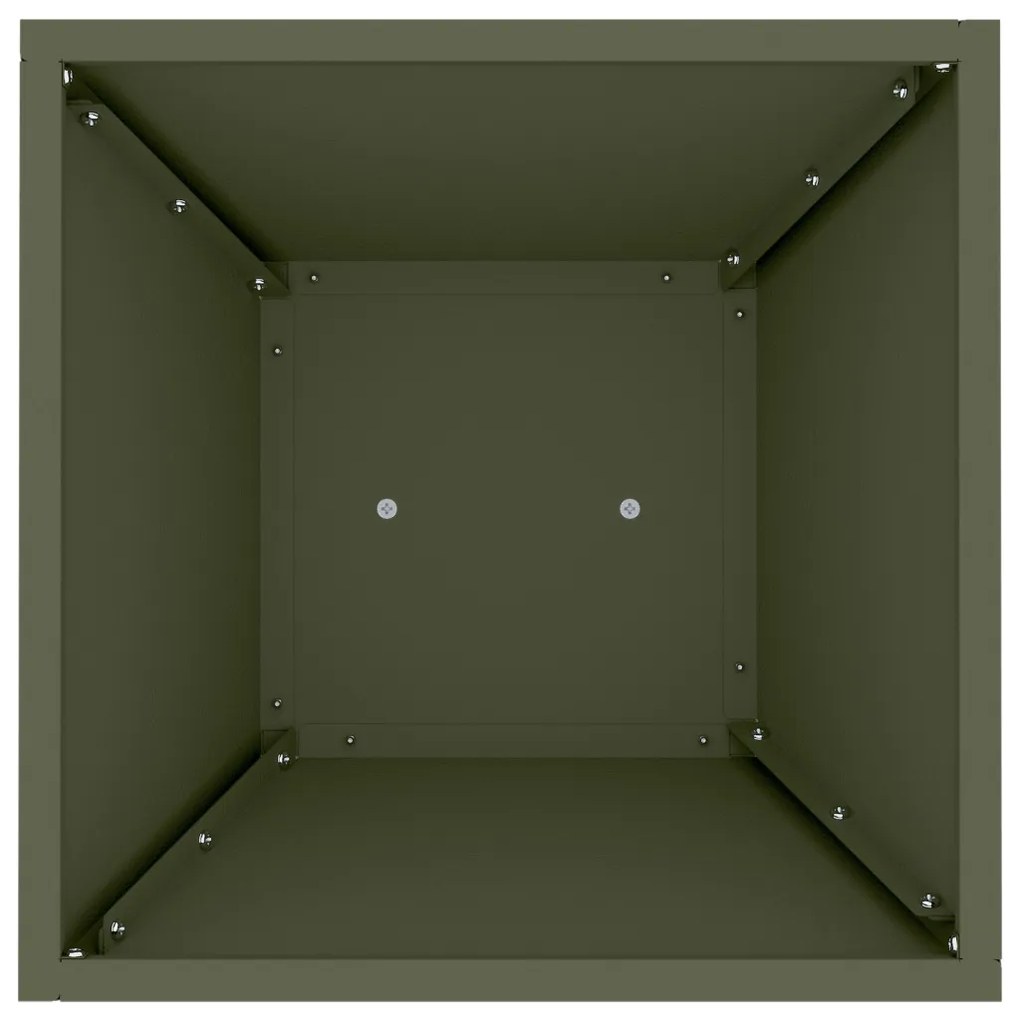 Növényállvány Olívazöld Fém 35 x 35 x 73 cm Virágcserepek