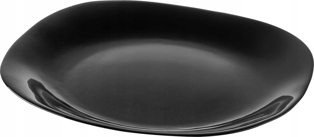 Ebédlő Tányér 28cm Csempe Fekete Négyzet Alakú