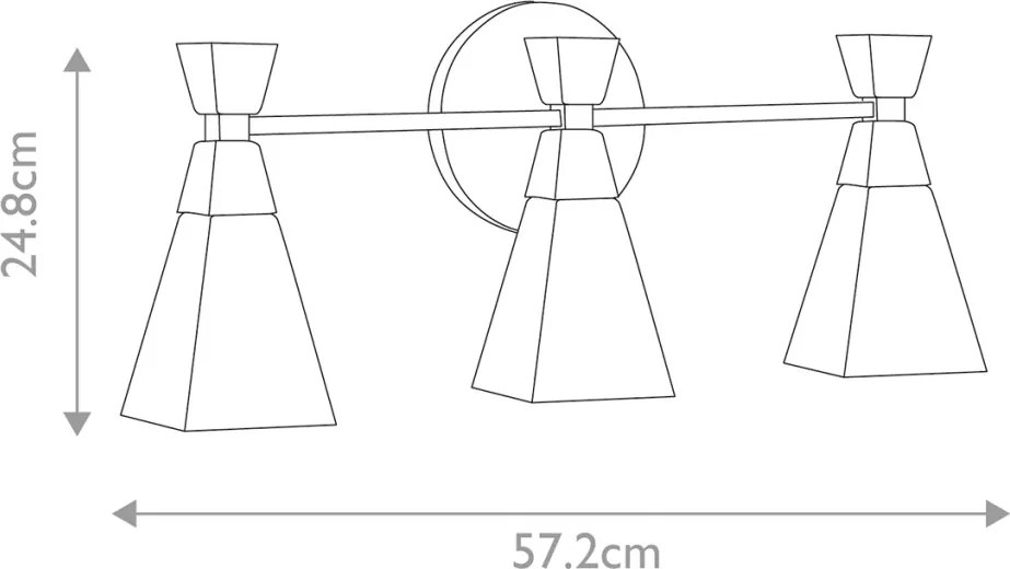 Elstead Lighting Bowtie BOWTIE-3-MB Fali lámpa 3x3 W/G9 3000 K 900 lm ip44