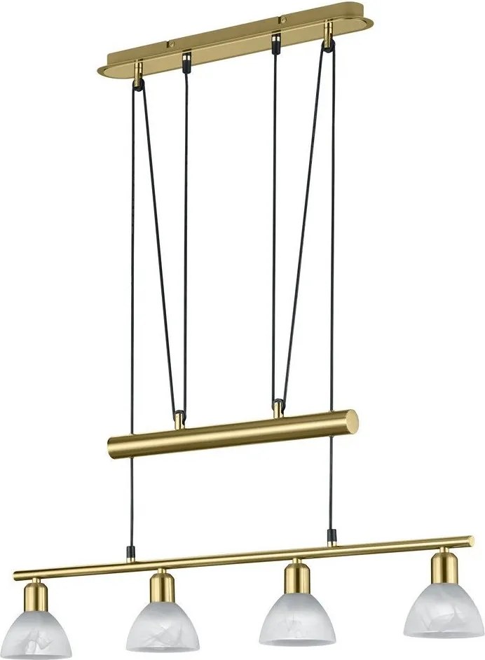 TRIO 371010408 LEVISTO Többágú Függesztett Lámpa Arany E14 IP20