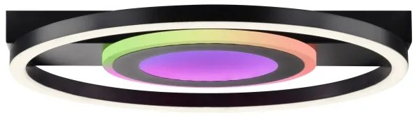 Brilliant -LED RGBW dimmelhető mennyezeti lámpatest MAUREEN LED/20W/230V 3000-6500K fekete+ távirányítóval