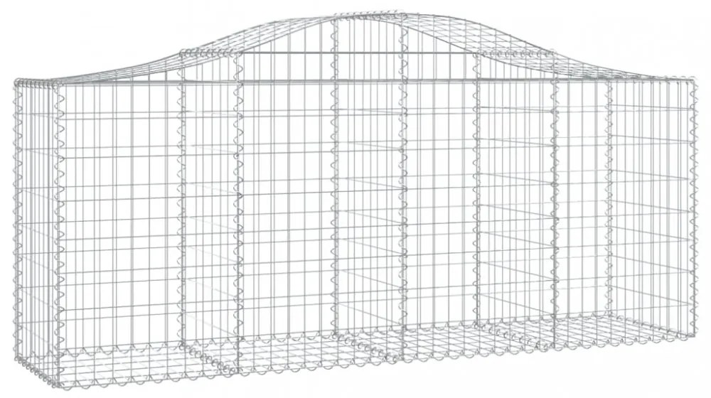 20 db íves horganyzott vas gabion kosár 200x50x80/100 cm