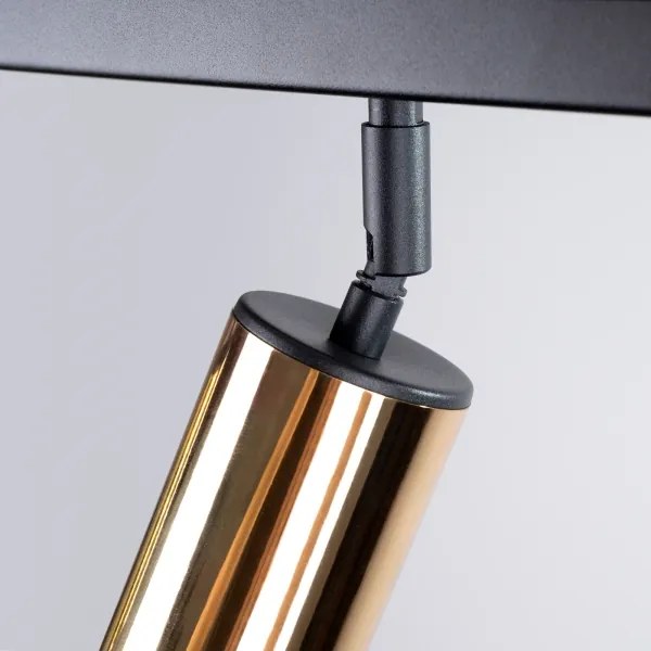 Sollux SL.1388 - Spotlámpa WINX 6xGU10/10W/230V fekete/arany