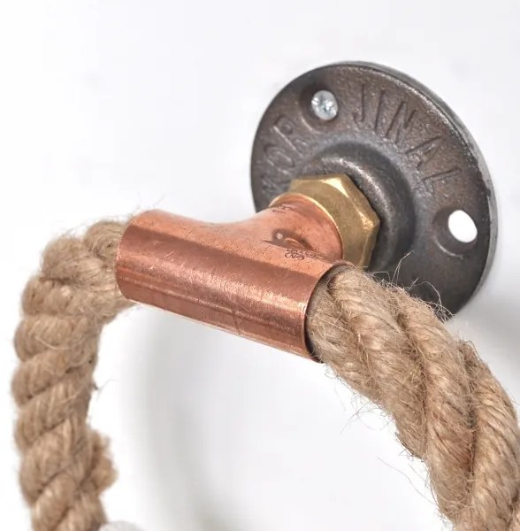 Törölközőtartó 16x16 cm bézs/arany