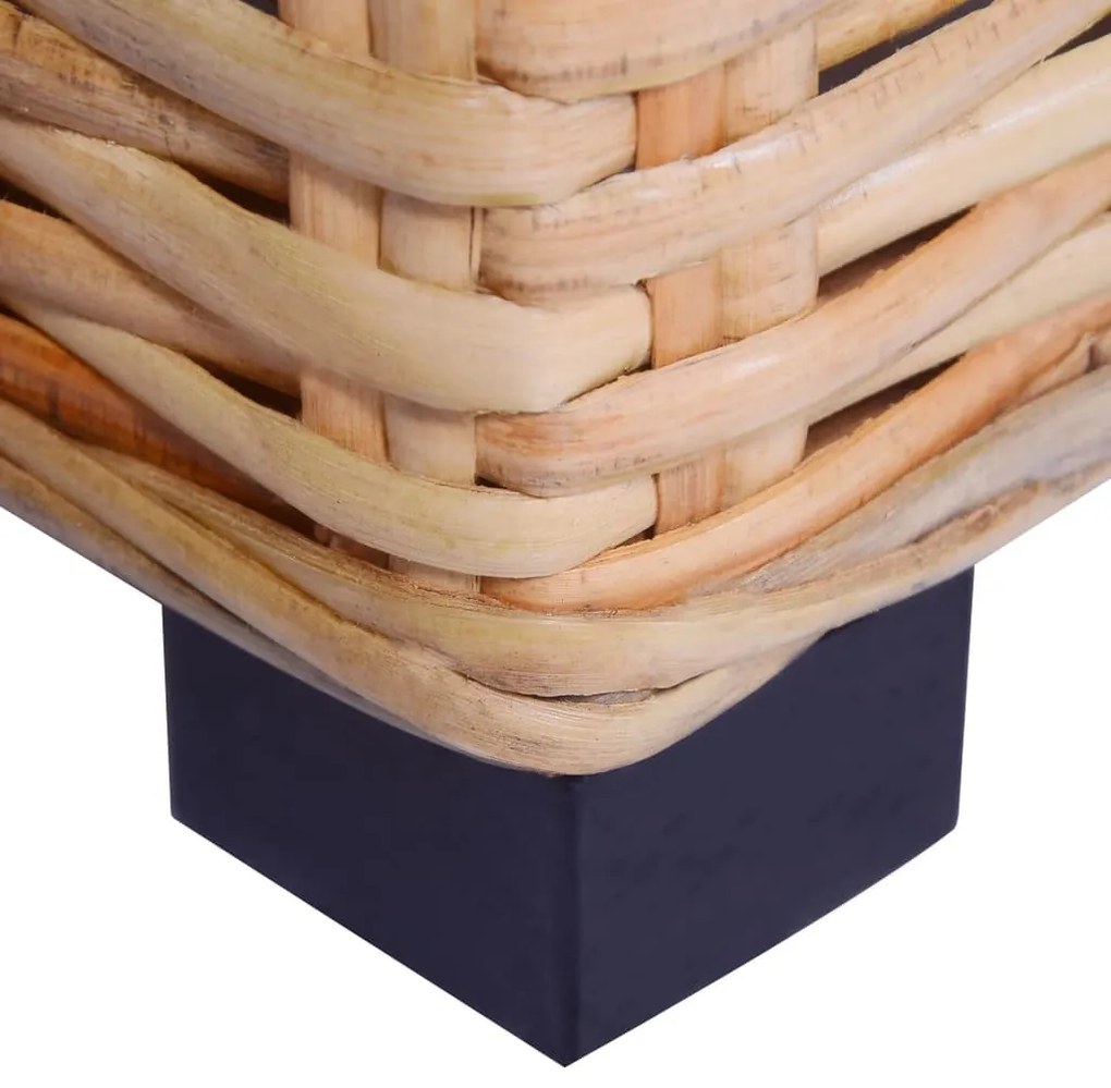 Természetes rattan dohányzóasztal 45 x 45 x 30 cm