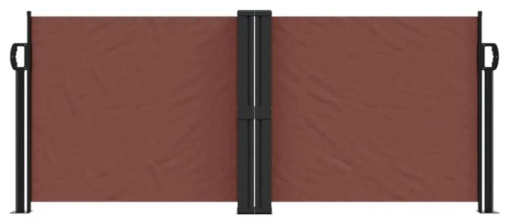 barna behúzható oldalsó napellenző 100 x 1000 cm