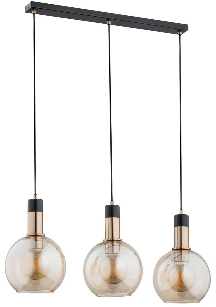 Csillár zsinóron MAYA 3xE27/60W/230V sárgaréz