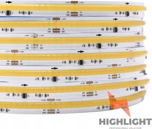 Led szalag Digitális Cob Cct Vízálló Profesional 24V WS2811 IP67 9W 5m