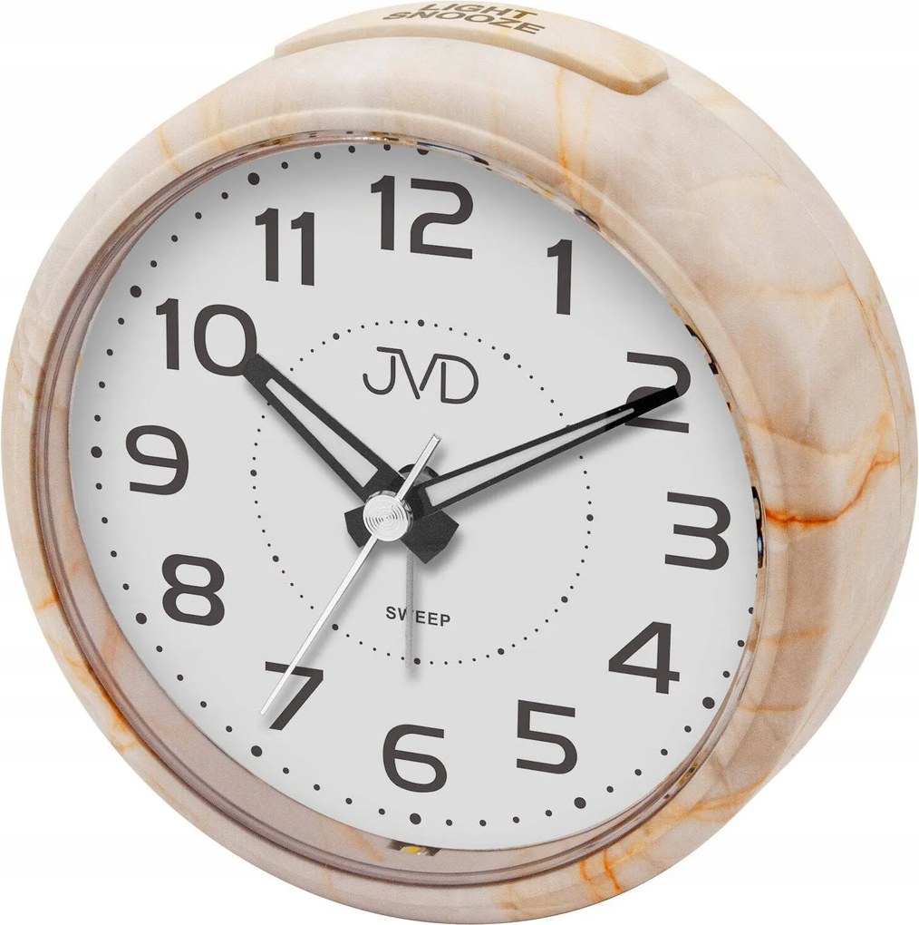 Jól Olvasható Kvarc Ébresztőóra Jvd SRP006.2 Háttérvilágítás Szundi Csendes Mechanizmus