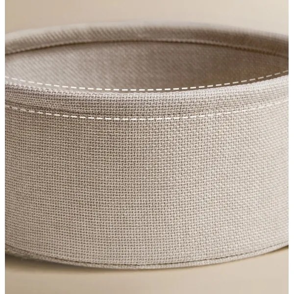 Kisasztal beépített aljzatokkal és USB-portokkal NOIRA bézs/fehér