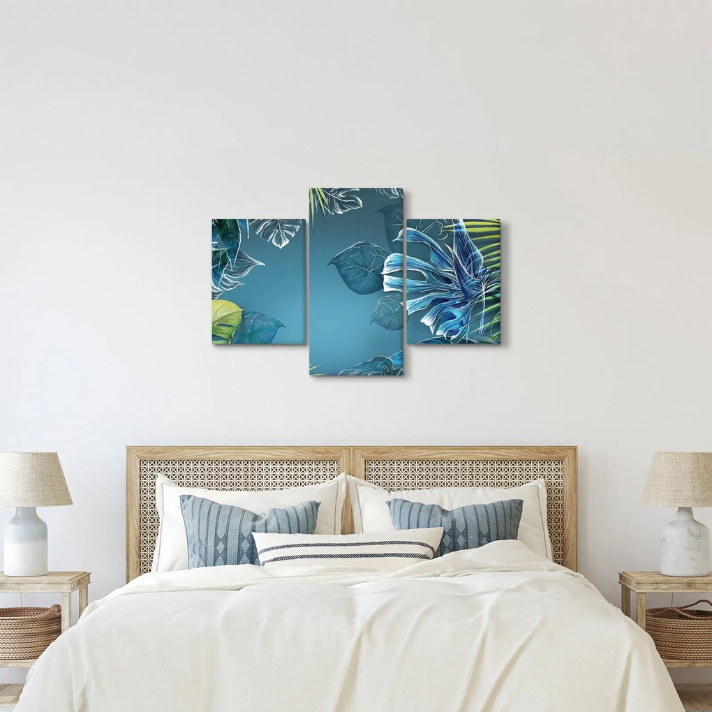 Kép - Trópusi növények levelei (90x60 cm)