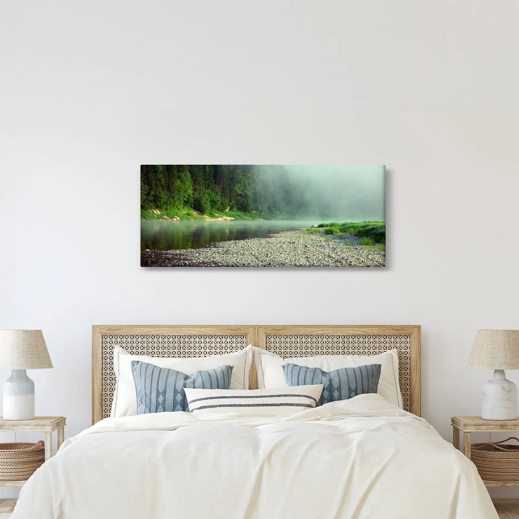 Kép - Folyó az erdőben (120x50 cm)