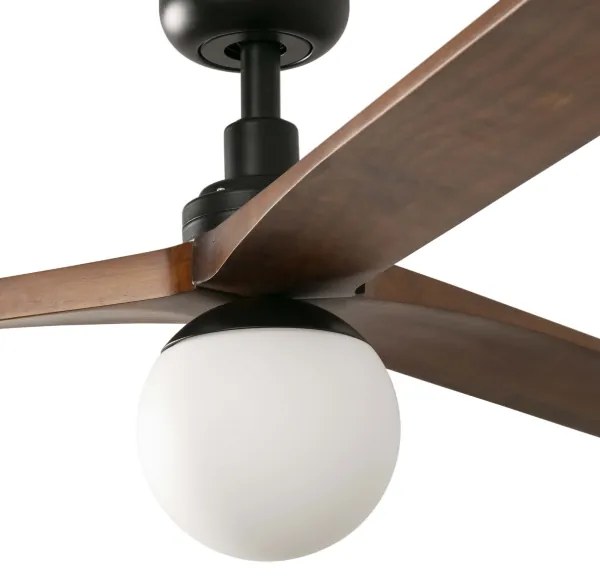 FARO 34276WT-11L - KLIM L vent. 1xE27/15W/230V dió/fekete, 150 cm WT+DO