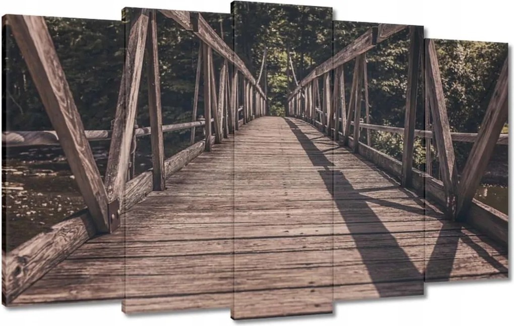 Festmények 100x60 Fa híd