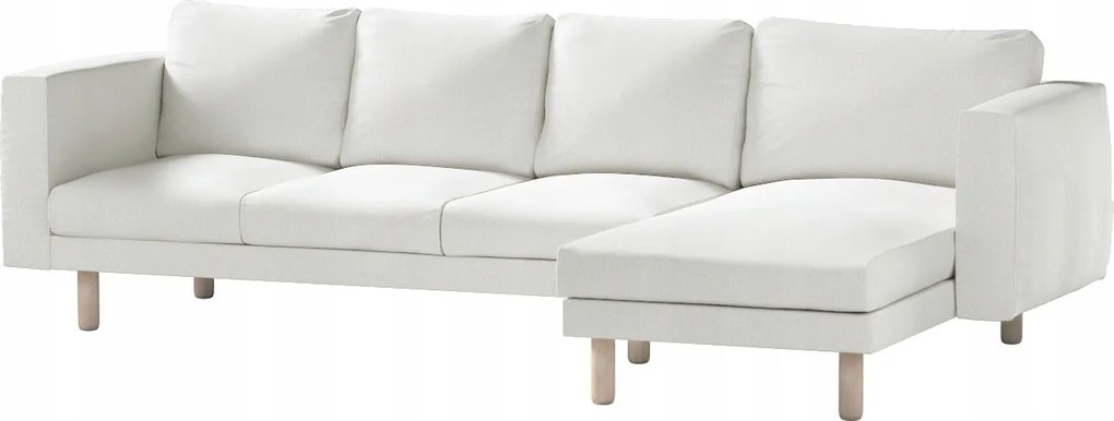 Dekoria Norsborg 4 személyes kanapé huzat Ikea székkel fehér