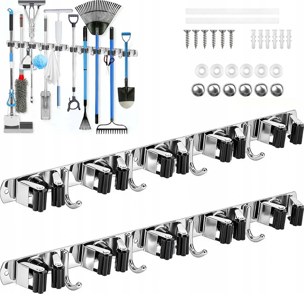 Fali Akasztó Kerti Szerszámok Seprűk Felmosó Gereblye Akasztók