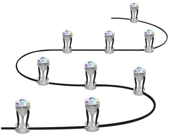 Ledvance - LED RGB kültéri SMART+ hosszabbító készlet 9xLED/2,5W/230V IP65 Wi-Fi