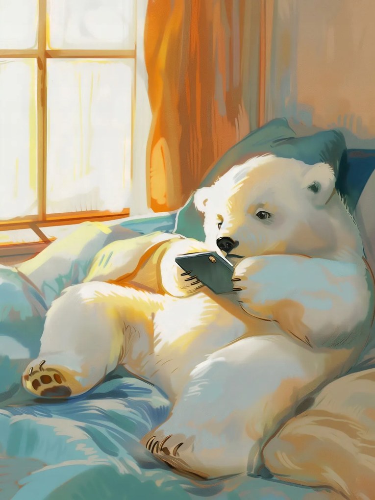 Poszter 30x40cm Maci délután