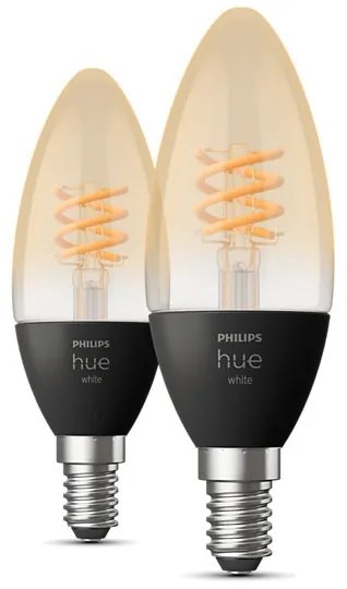 KÉSZLET 2x LED Dimmelhető izzó Philips Hue WHITE FILAMENT E14/4,5W/230V 2100K