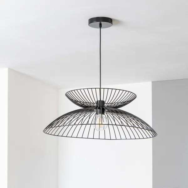 Brilagi - CERIA WIRE LED függeszték kábelen 1xE27/40W/230V, Ø 60 cm, fekete