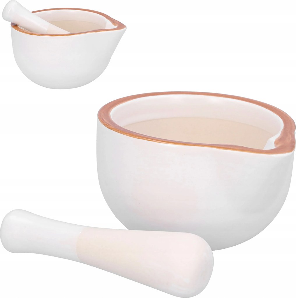 Kerámia konyhai mozsár aprítóval a fűszernövények aprításához