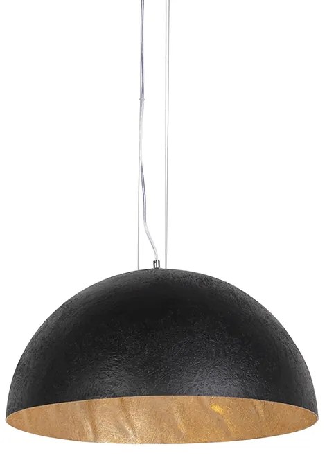 Ipari függőlámpa fekete arannyal 50 cm - Magna
