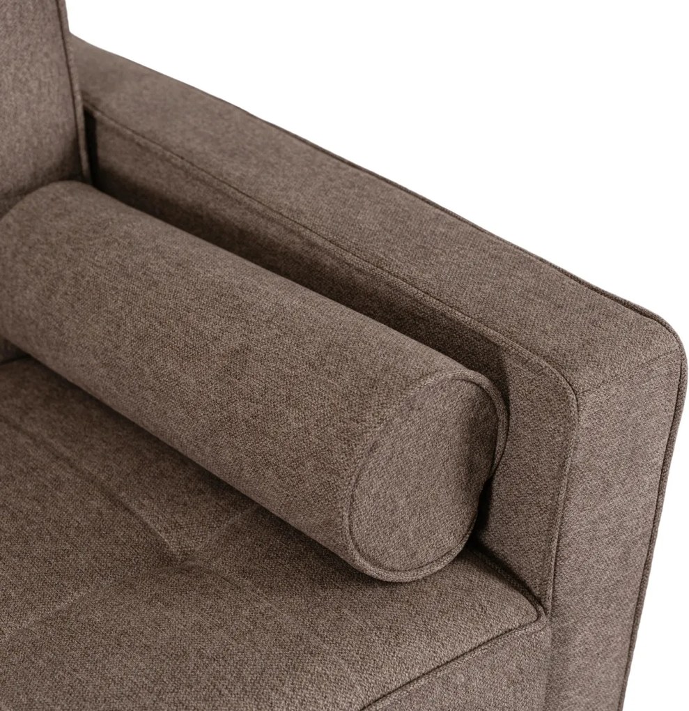 2 db-os szett, ágyazható kanapé barna színben MALTA