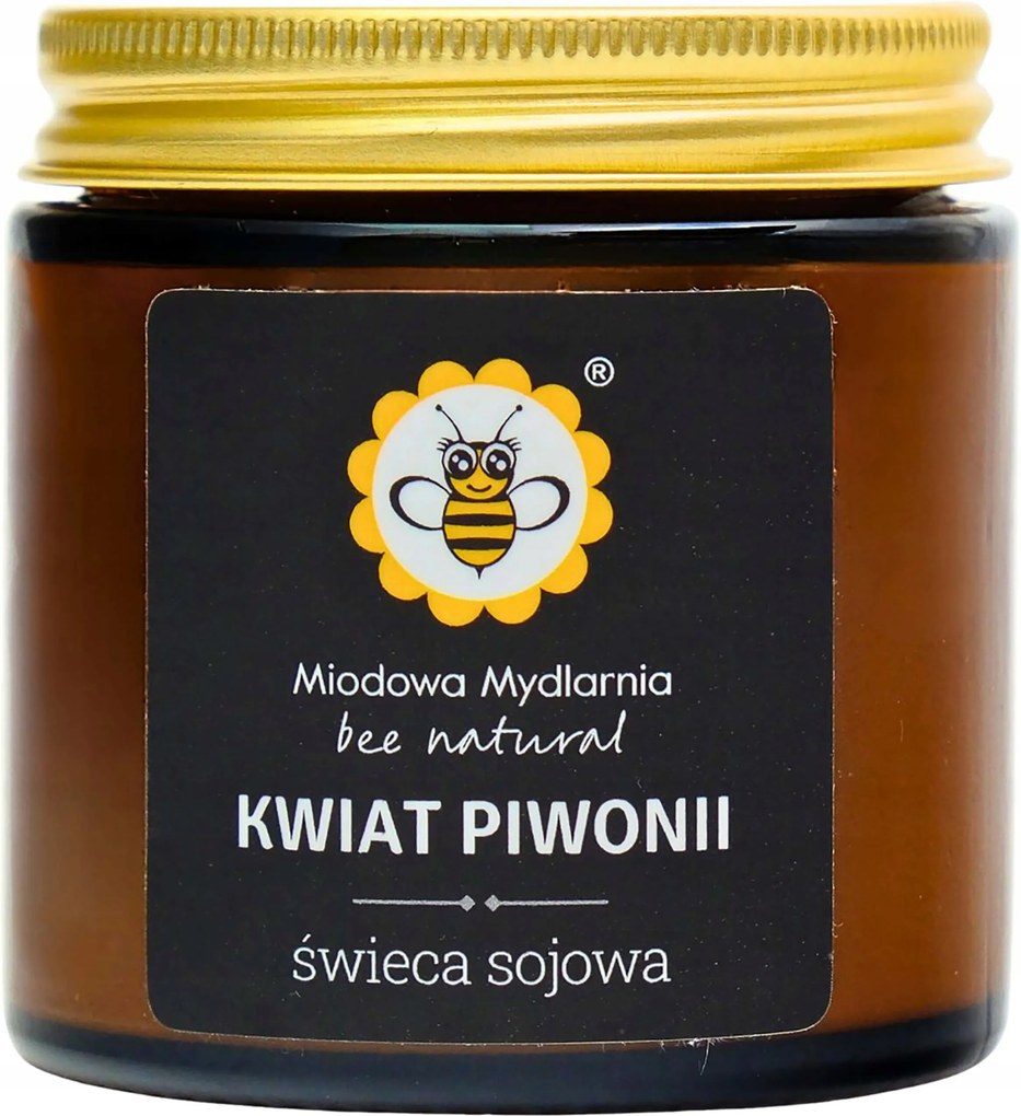 Miodowa Mydlarnia szójagyertya Bazsarózsa virág 120 ml