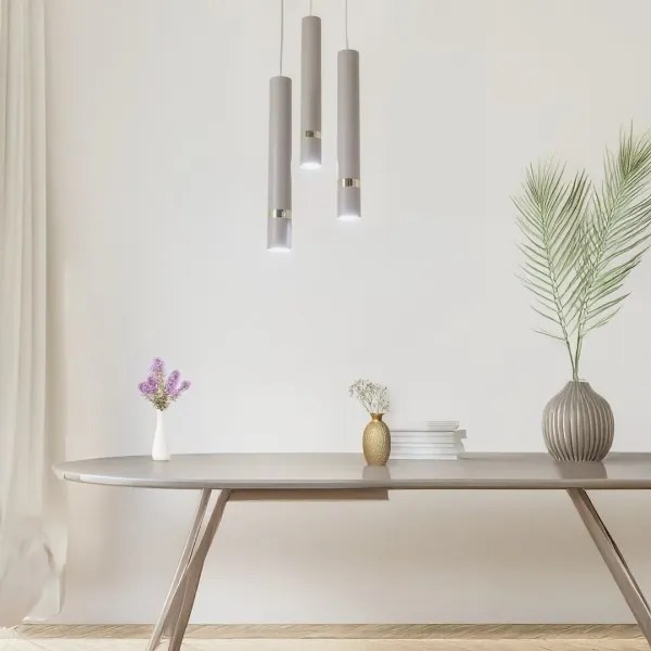 Brilagi - Csillár zsinóron POKER 3xGU10/25W/230V bézs