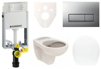 Fali WC szett Geberit befalazáshoz + Ceramia S-Line WC SIKOGE1U8