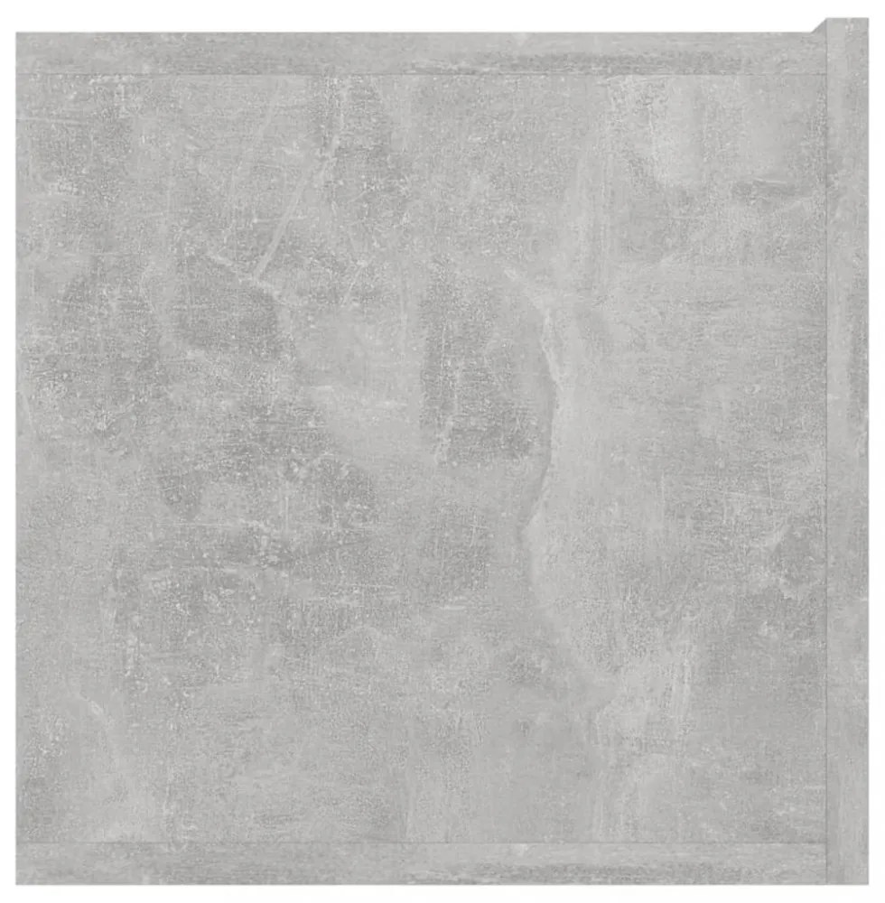 3 db betonszürke függő TV-szekrény 60 x 30 x 30 cm