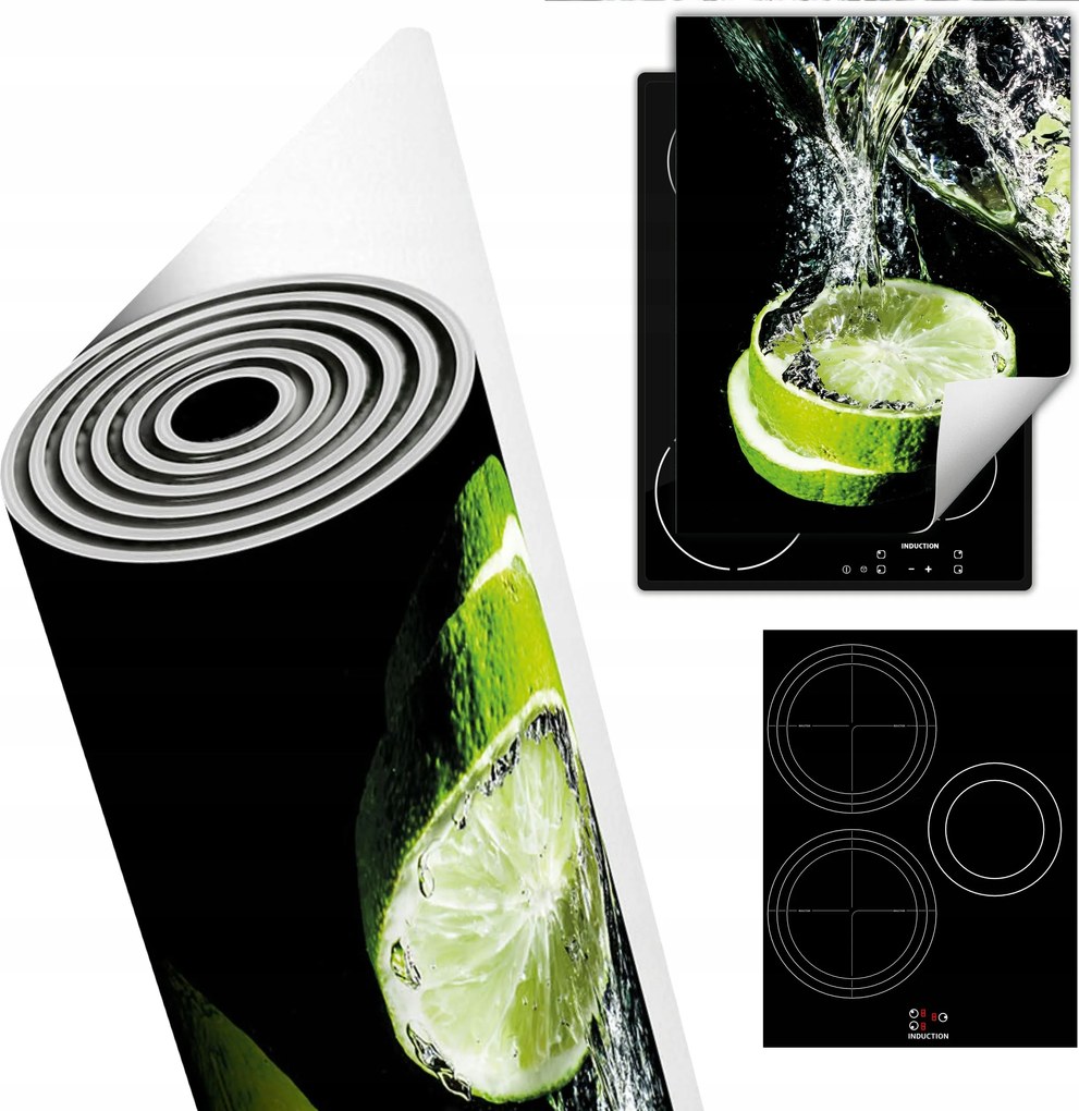 Tűzhelyvédő Szőnyeg Asztali Dekoráció 40x52 fekete lime