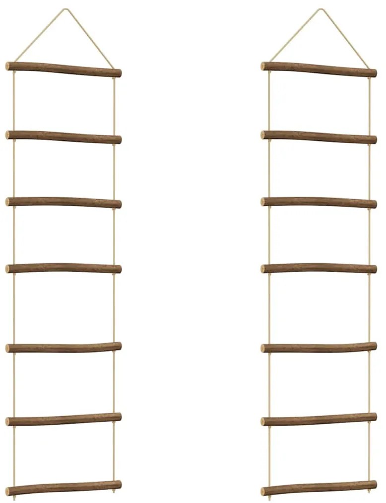 Fali dekorációk létra alakú 2 db 30x100 cm natúr ág