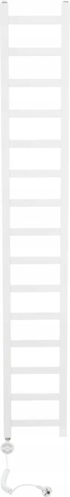 Fürdőszobai radiátor Dekoratív elektromos 800W Időzítő Orchid keskeny Fehér