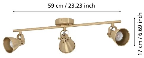 Eglo 900172 - LED Spotlámpa SERAS 3xGU10/3W/230V