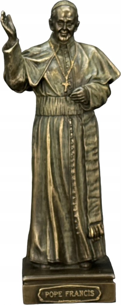 Ferenc Pápa figura szobor bronz WU76792A4 szakrális szobor ajándék