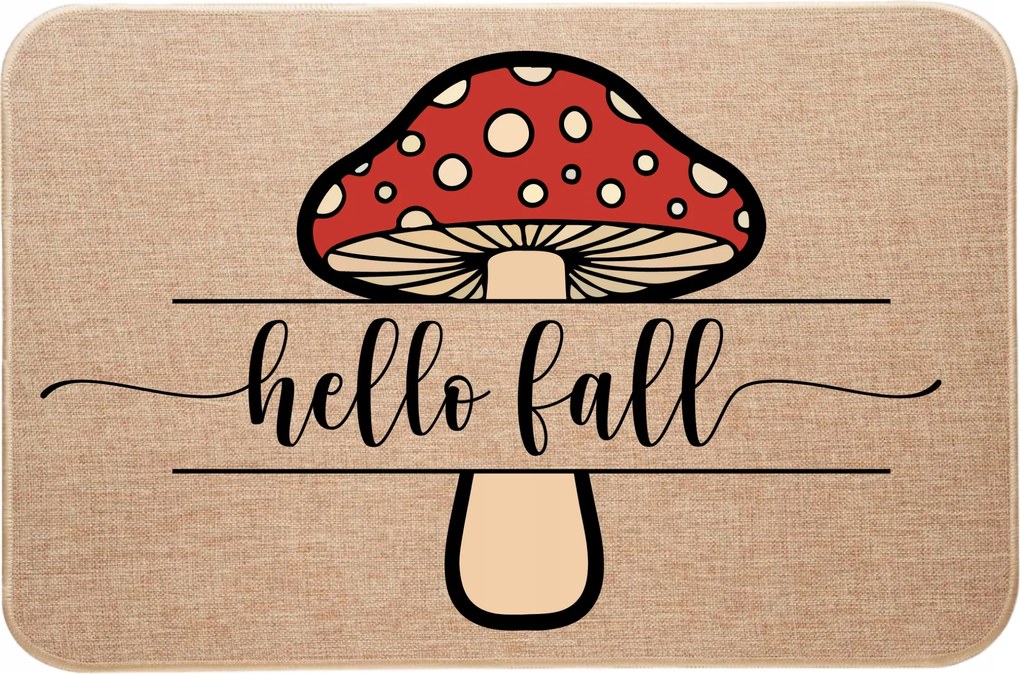 Ősz Hello őszi vászon Lábtörlő