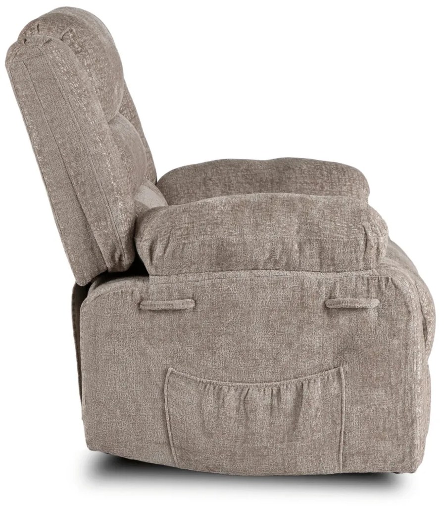 Modern Relaxfotel Vintage Bézs Bársony Kárpittal. ARTURO