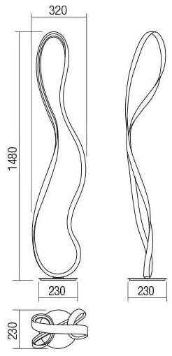 Redo 01-1532 - LED Dimmelhető állólámpa NUBO LED/34,5W/230V fehér